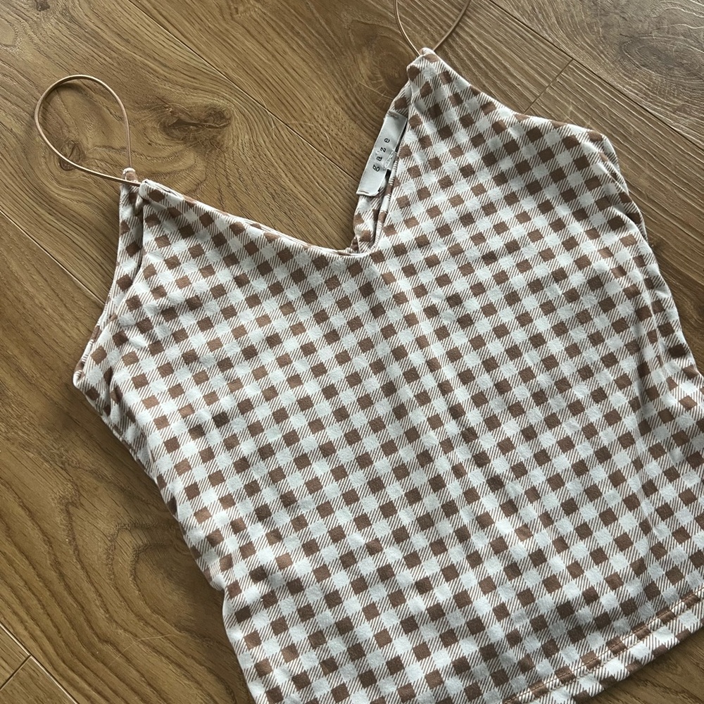 Checkered Crop Top